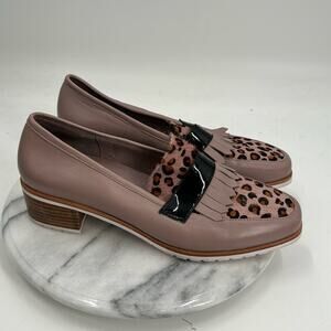 Bresley Amok pink leather loafers
